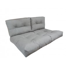 Palet Minder İstenen Her Ebat Ve Renklerde Hazırlanır Palet Minderi Gri Renk 120x80 Ve 2 Adet 60x40 Sırt Minderi-Fitsdekor